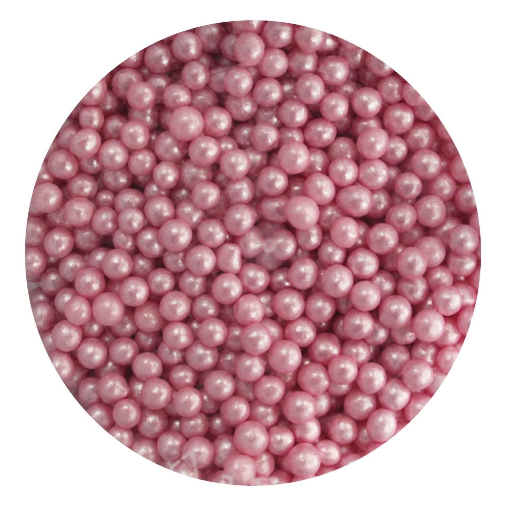 Purple Cupcakes 4mm Shimmer Candy Pink Pearls 80g