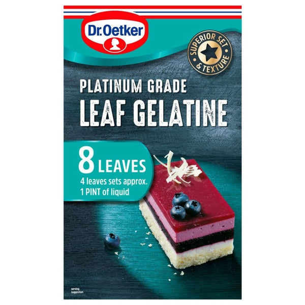 Dr. Oetker Platinum Grade Leaf Gelatine 13g