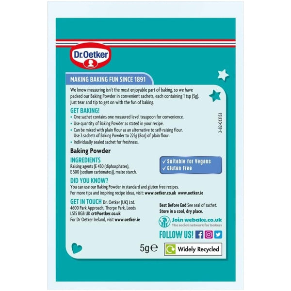 Dr. Oetker Baking Powder Sachet 5g x 6