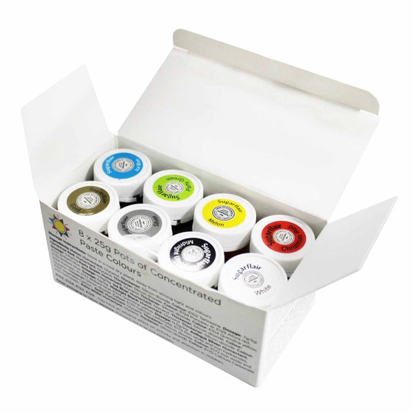 Sugarflair Ultimate Colour Paste Collection - Set of 8 Colours