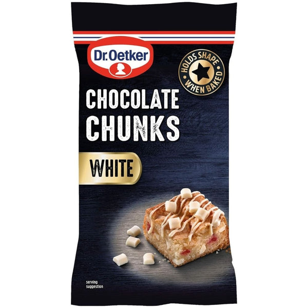 Dr. Oetker White Chocolate Chunks 100g