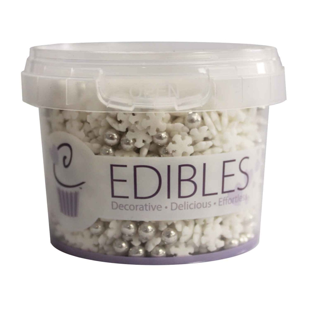 Purple Cupcakes Let It Snow Sprinkle Mix 100g