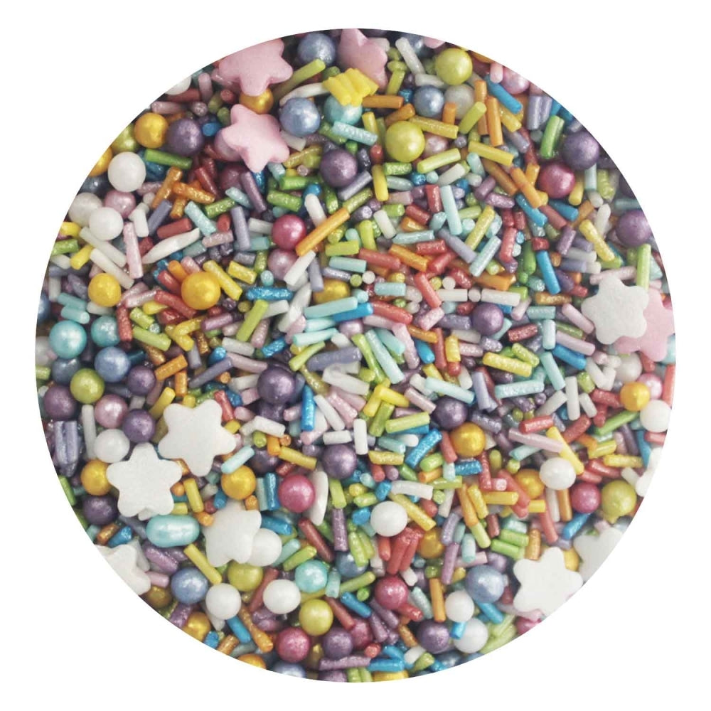 Purple Cupcakes Rainbow Sprinkle Mix 100g