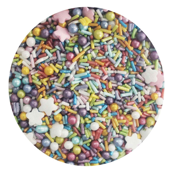 Purple Cupcakes Rainbow Sprinkle Mix 100g