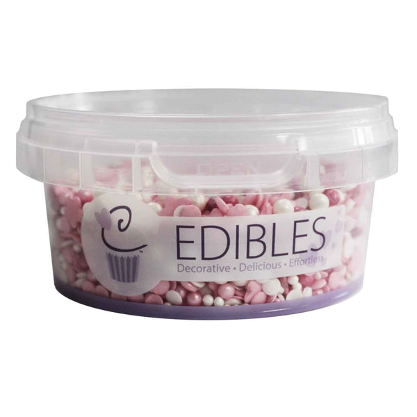 Purple Cupcakes Pink Petal Sprinkle Mix 90g