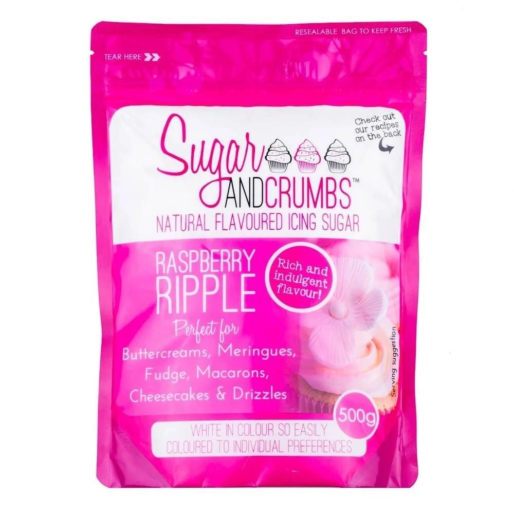 Sugar & Crumbs Raspberry Ripple Natural Flavoured Icing Sugar