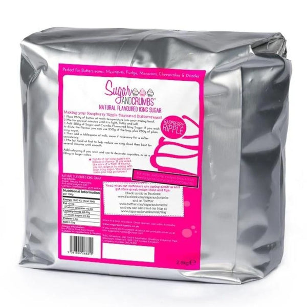 Sugar & Crumbs Raspberry Ripple Natural Flavoured Icing Sugar