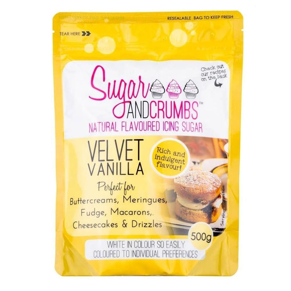 Sugar & Crumbs Velvet Vanilla Natural Flavoured Icing Sugar 500g