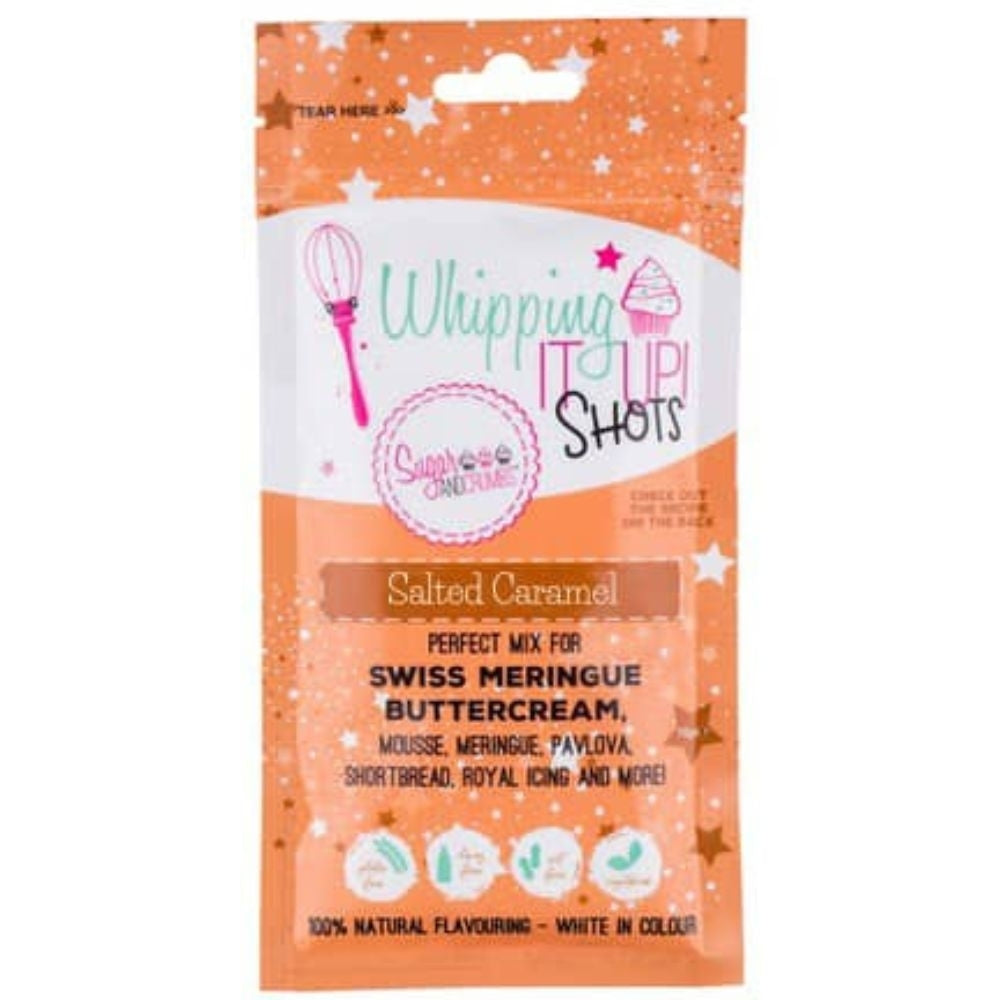 Sugar & Crumbs Salted Caramel Whipping It Up! Swiss Meringue Buttercream Flavour Shot 70g