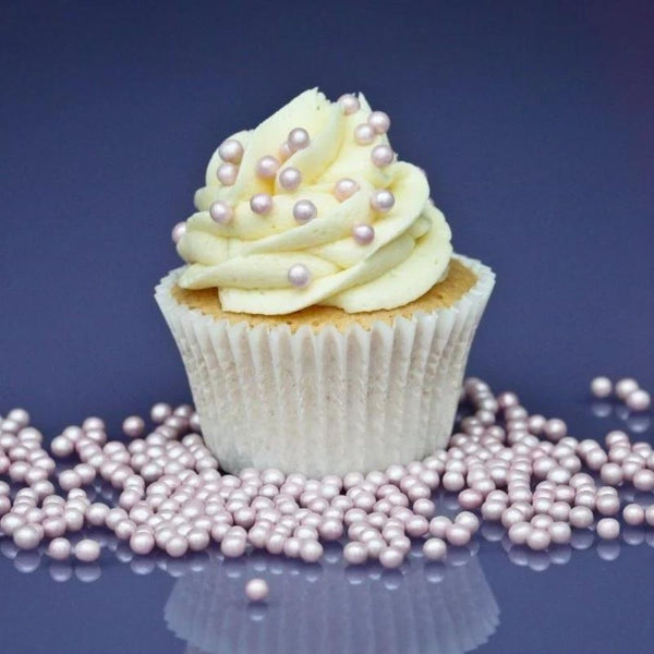 Purple Cupcakes 4mm Shimmer Fairy Pink Pearls (V) 80g