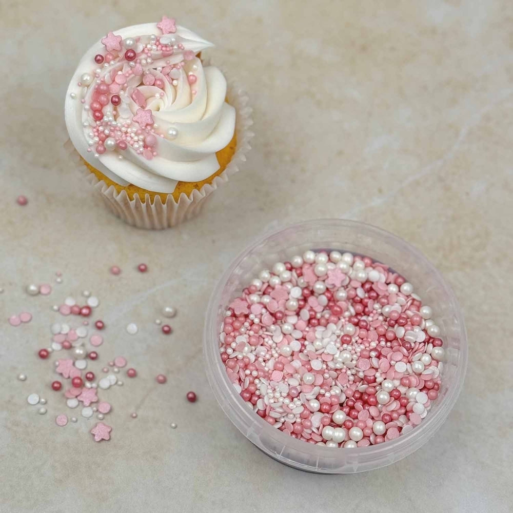 Purple Cupcakes Pink Petal Sprinkle Mix 90g
