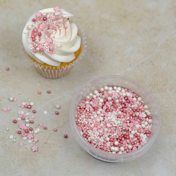 Purple Cupcakes Pink Petal Sprinkle Mix 90g