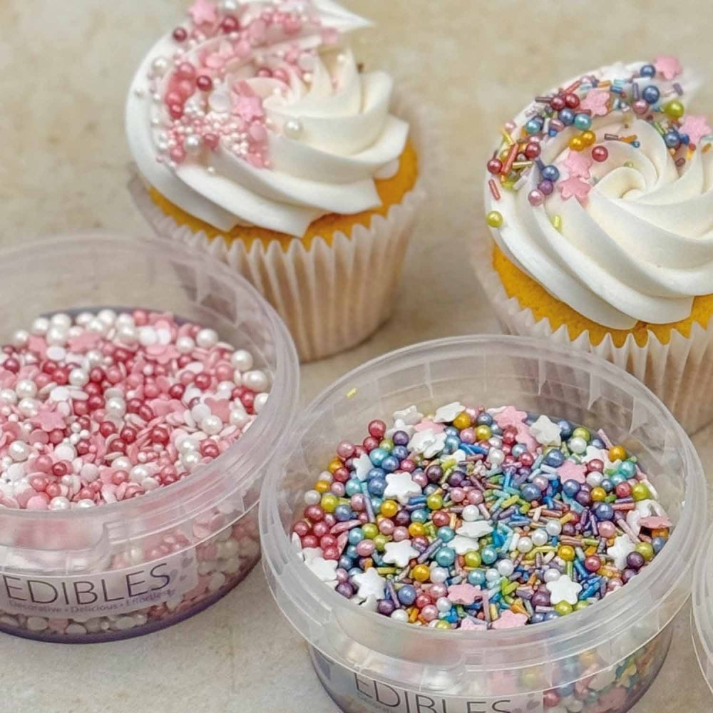Purple Cupcakes Pink Petal Sprinkle Mix 90g