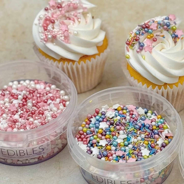 Purple Cupcakes Pink Petal Sprinkle Mix 90g
