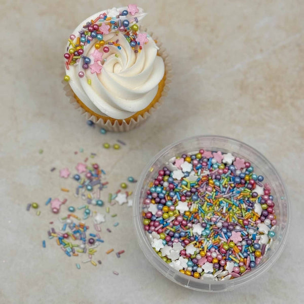 Purple Cupcakes Rainbow Sprinkle Mix 100g
