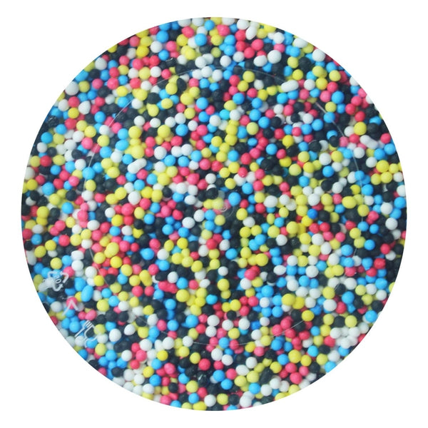 Purple Cupcakes 2mm Shimmer Pixel Mix Non-Pareil Sugar Pearls 100g