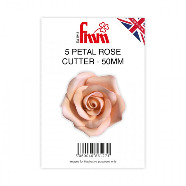 FMM Five Petal Rose Cutter 50mm