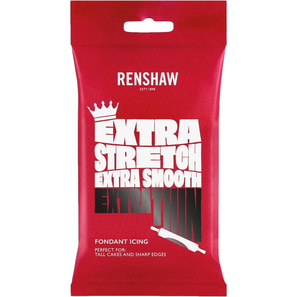 Renshaw Black Extra Ready To Roll Fondant Icing