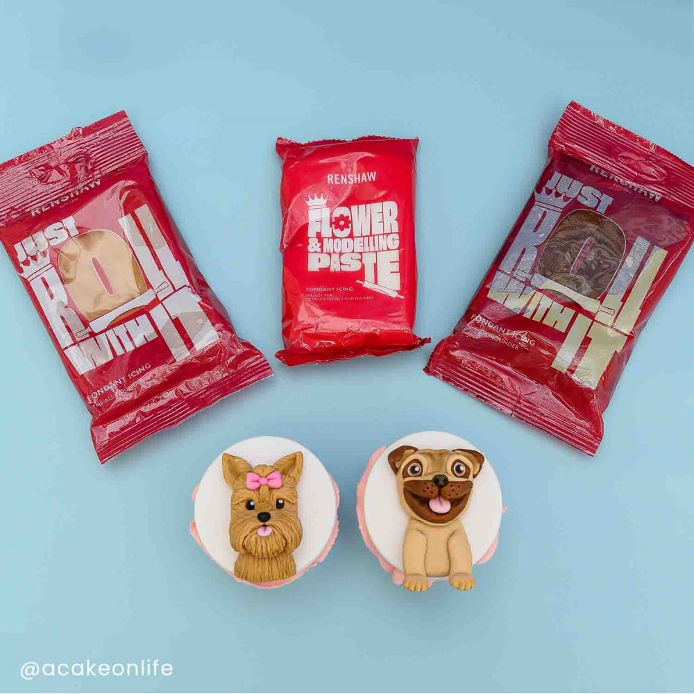 Renshaw Teddy Brown - Just Roll With It Sugarpaste Fondant Icing 250g