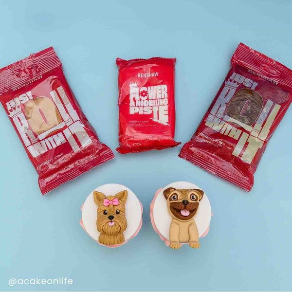 Renshaw Teddy Brown - Just Roll With It Sugarpaste Fondant Icing 250g