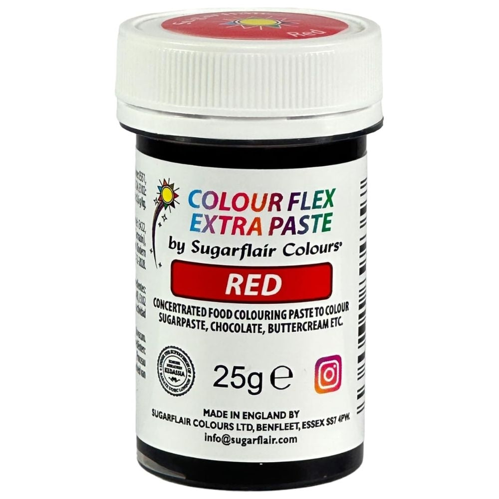 Sugarflair Colour Flex Extra Food Colour Paste 25g - Red