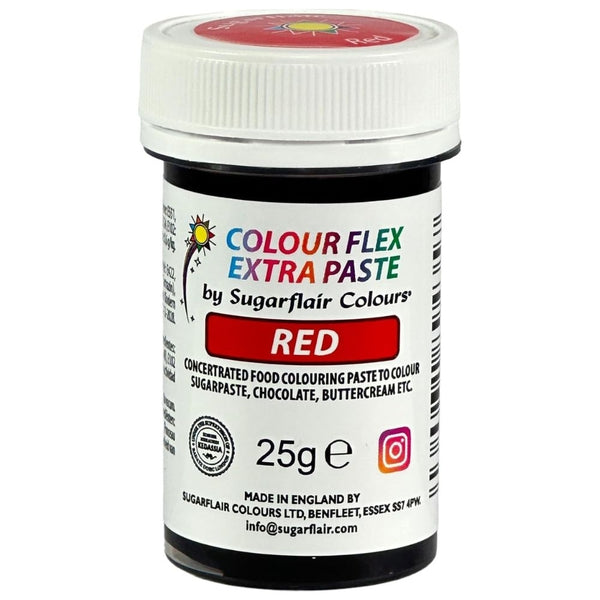 Sugarflair Colour Flex Extra Food Colour Paste 25g - Red