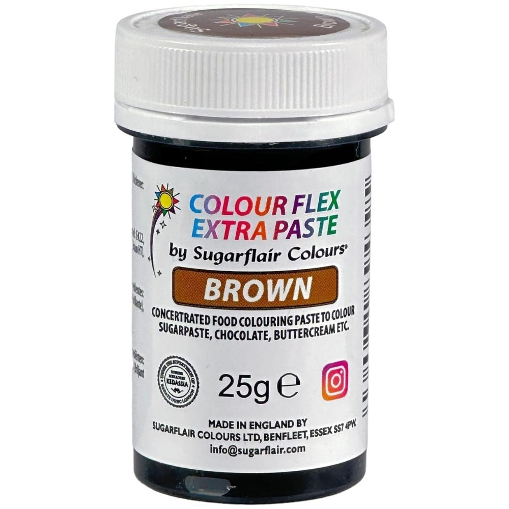 Sugarflair Colour Flex Extra Food Colour Paste 25g - Brown