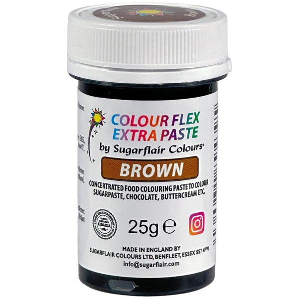 Sugarflair Colour Flex Extra Food Colour Paste 25g - Brown