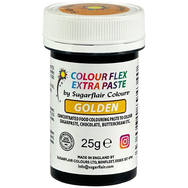 Sugarflair Colour Flex Extra Food Colour Paste 25g - Golden