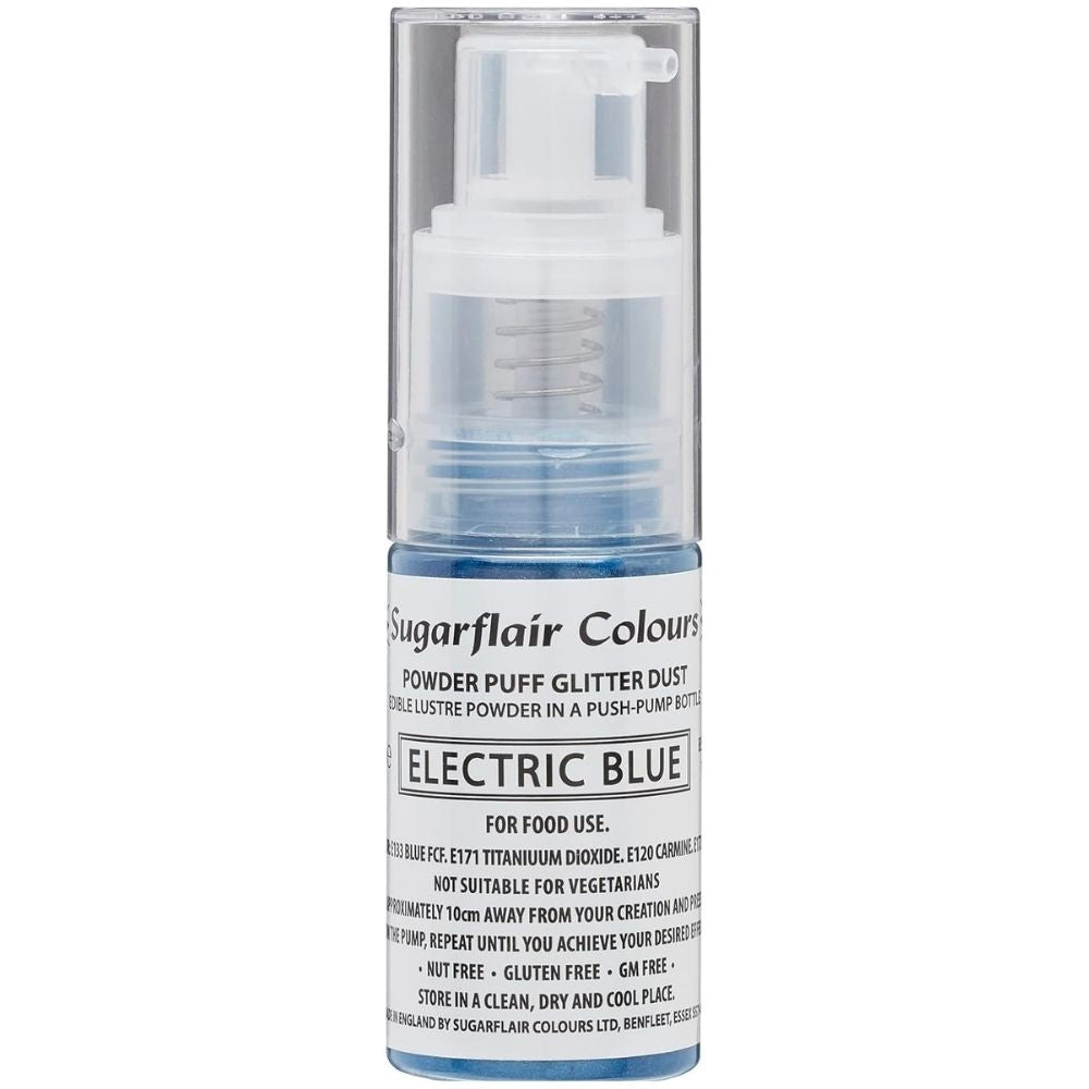 Sugarflair Glitter Dust Non-Aerosol Pump Spray - Electric Blue