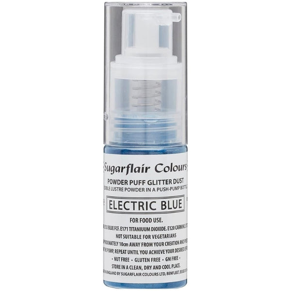 Sugarflair Glitter Dust Non-Aerosol Pump Spray - Electric Blue