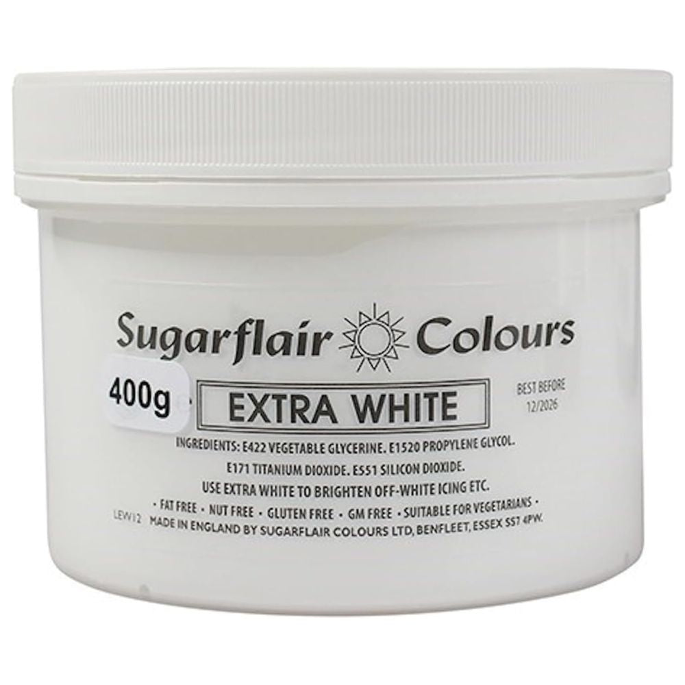 Sugarflair White Extra Max Concentrated Paste Colouring