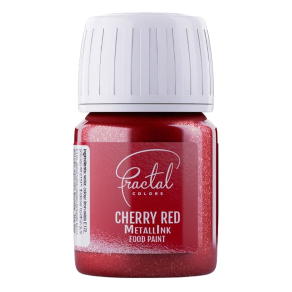 Fractal Colors MetallInk Food Paint 30ml - Cherry Red