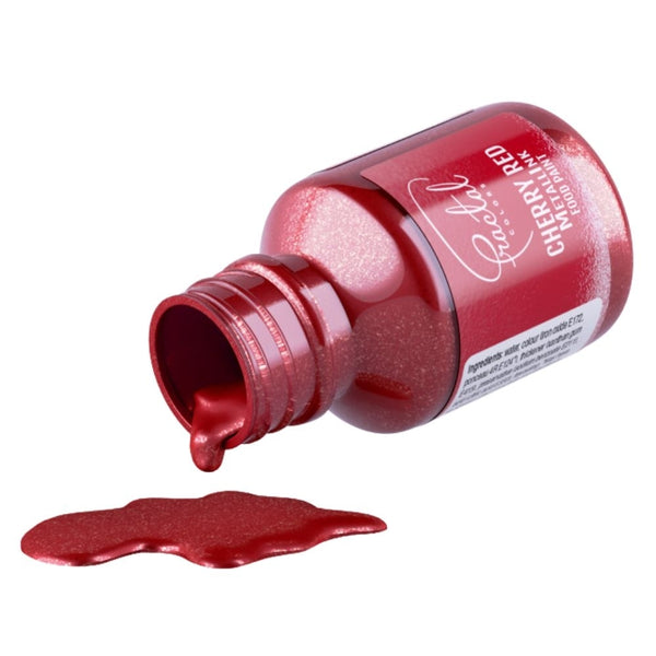 Fractal Colors MetallInk Food Paint 30ml - Cherry Red