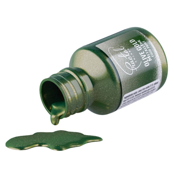 Fractal Colors MetallInk Food Paint 30ml - Olive Gold