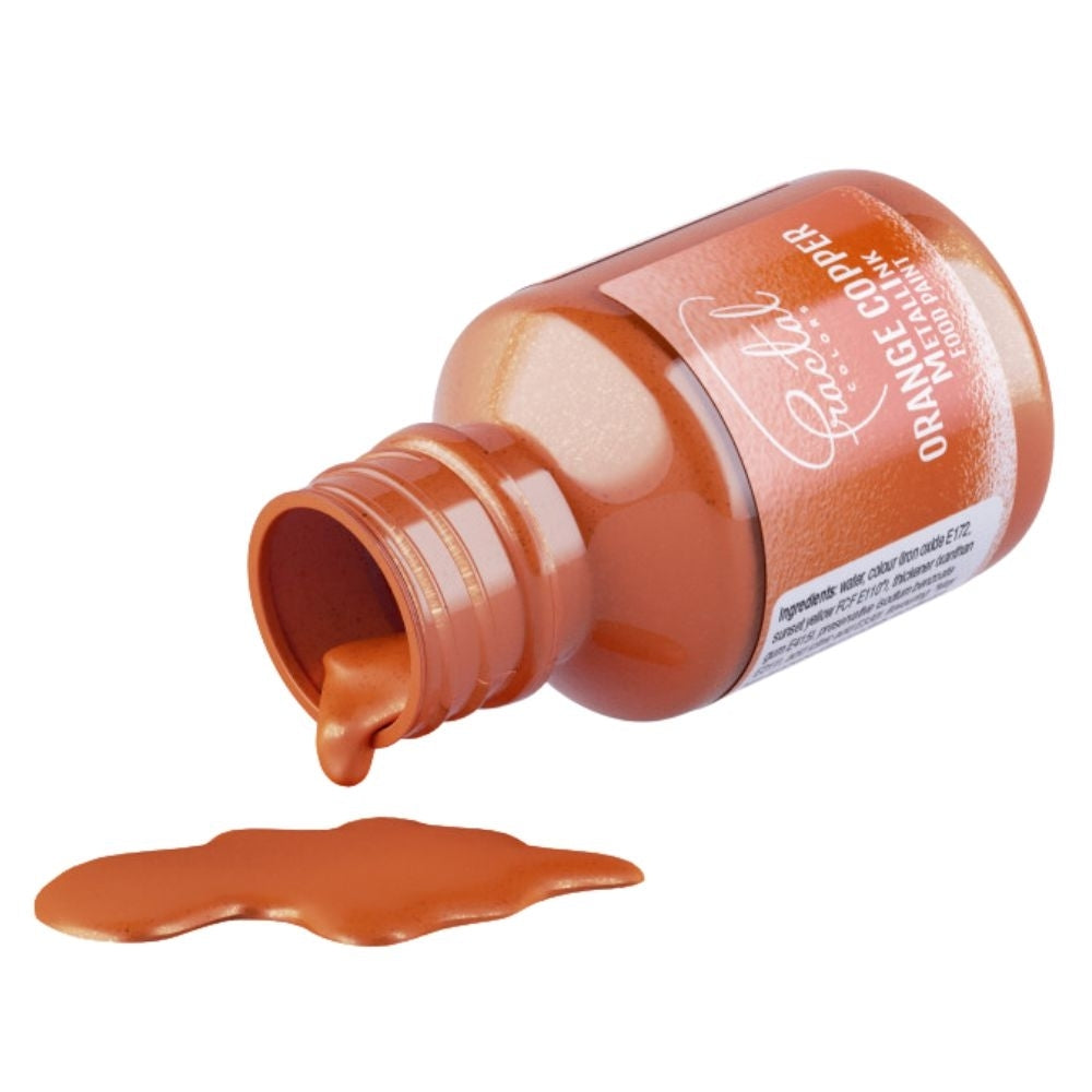 Fractal Colors MetallInk Food Paint 30ml - Orange Copper
