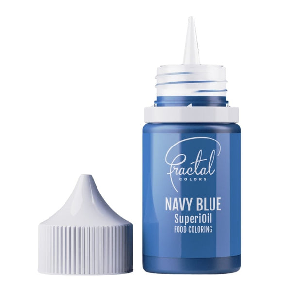Fractal Colors SuperiOil Oil Based Food Colouring 30ml - Navy Blue
