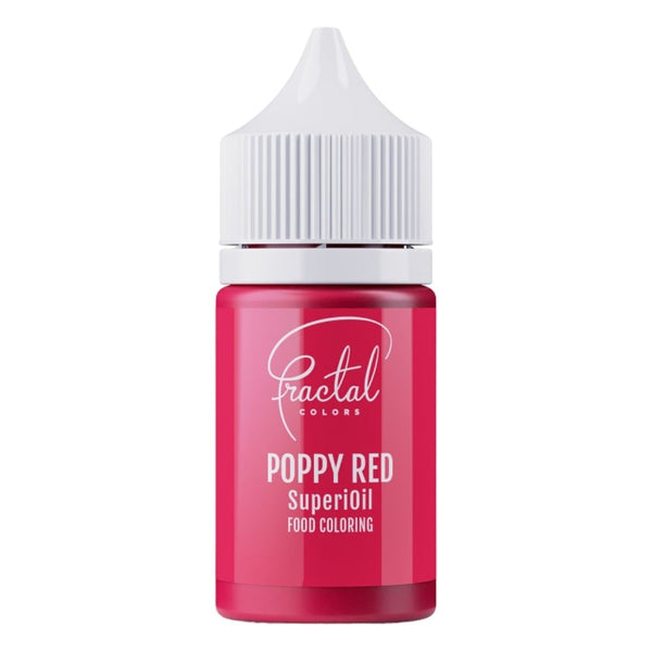 Fractal Colors SuperiOil Oil Based Food Colouring 30ml - Poppy Red