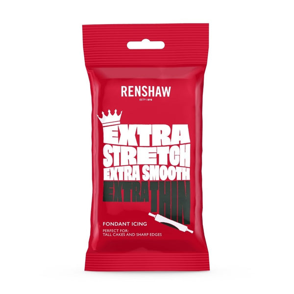 Renshaw Black Extra Ready To Roll Fondant Icing