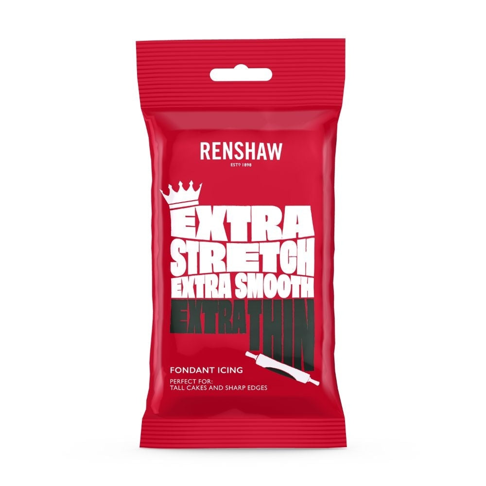 Renshaw Black Extra Ready To Roll Fondant Icing