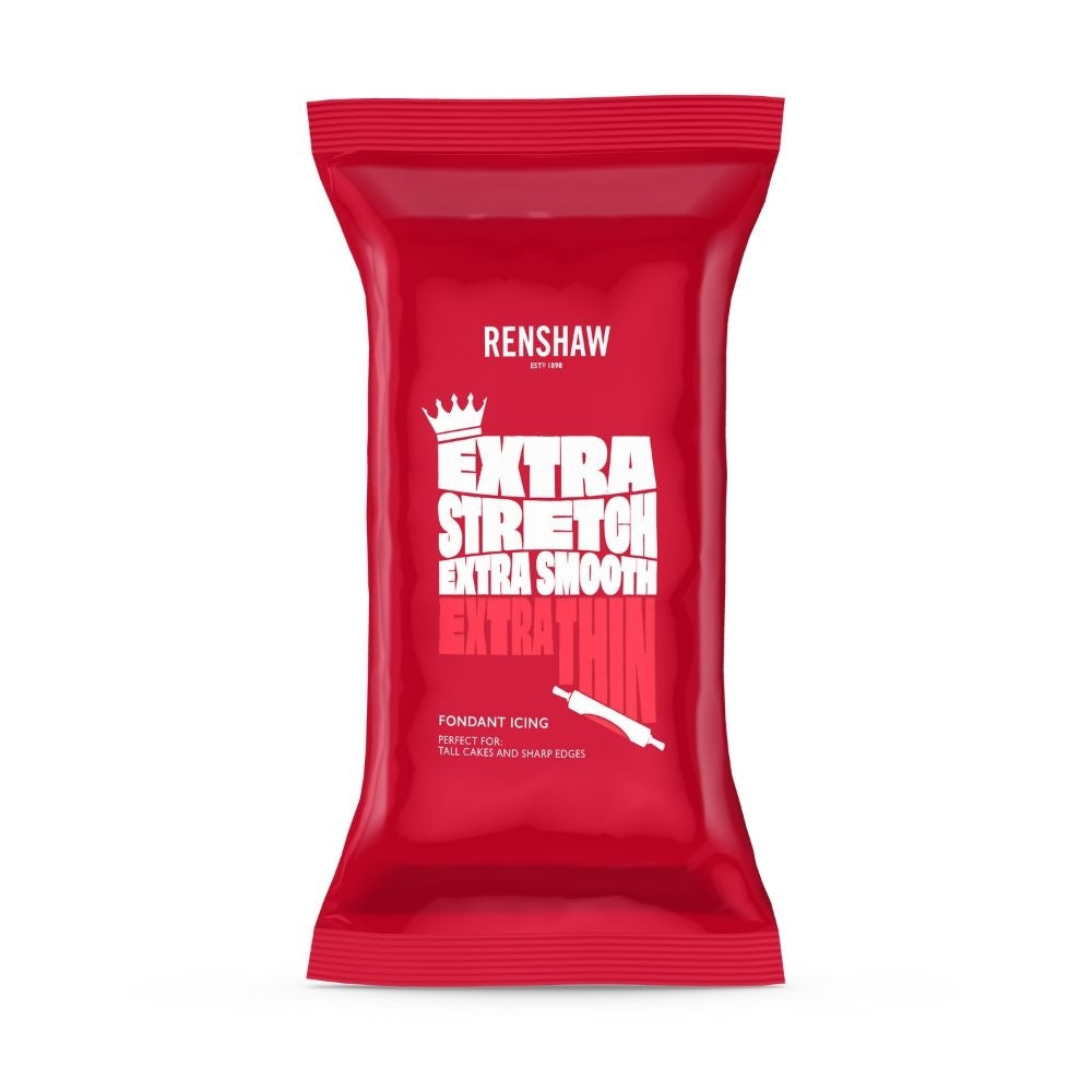 Renshaw Red Extra Ready To Roll Fondant Icing