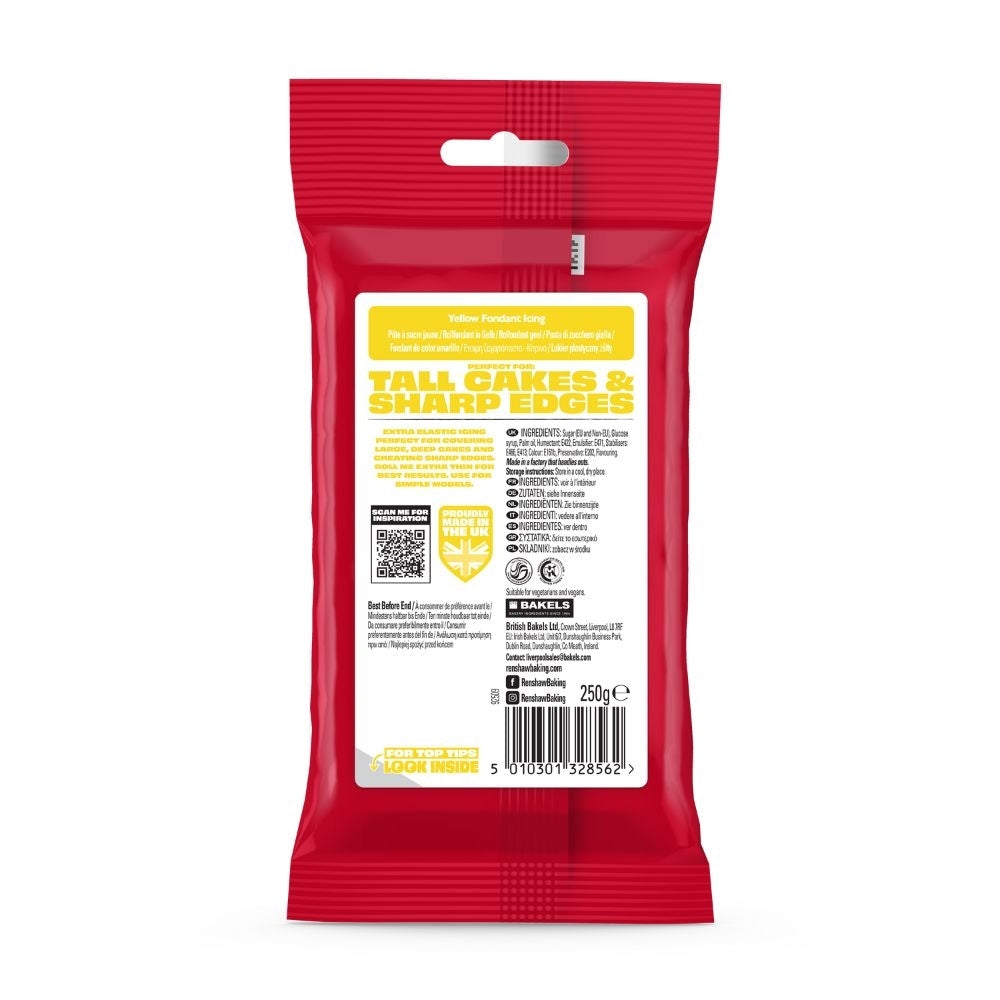 Renshaw Yellow Extra Ready To Roll Fondant Icing