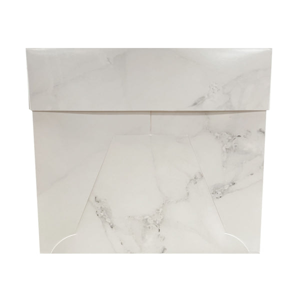 Simply Making Marble Luxury Gloss Finish Extra Deep Cake Box With Window