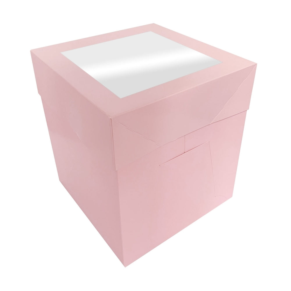 Simply Making Baby Pink Matt Extra Deep Cake Box With Window