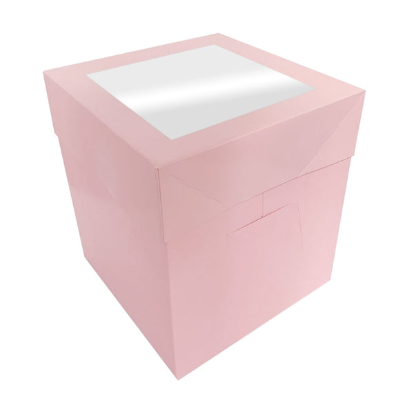 Simply Making Baby Pink Matt Extra Deep Cake Box With Window