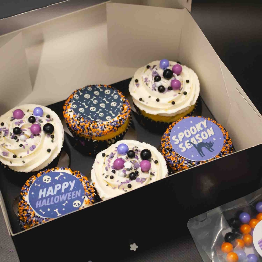 Simply Making Halloween Bat Satin Cupcake Box