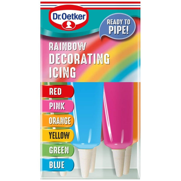 Dr. Oetker Rainbow Decorating & Writing Icing Tube Set Of 6