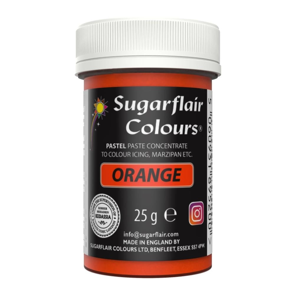 Sugarflair Orange - Pastel Paste Concentrate Colouring 25g