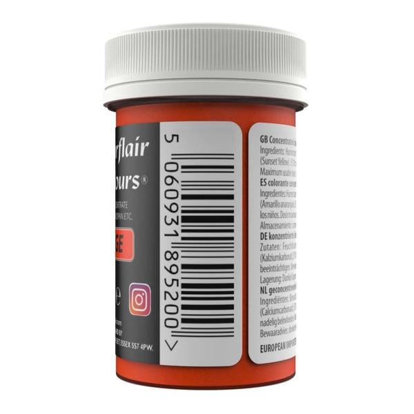Sugarflair Orange - Pastel Paste Concentrate Colouring 25g