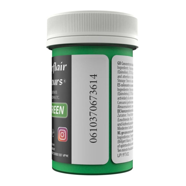 Sugarflair Spring Green - Pastel Paste Concentrate Colouring 25g